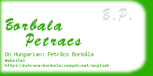 borbala petracs business card